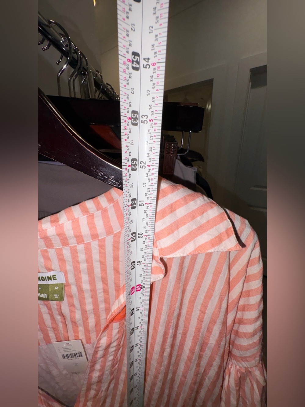 Carolita Printed Tiered Shirt Dress by Celandine: Daniella Manini Edition M NWT - Picture 11 of 16